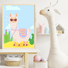 Load image into Gallery viewer, SET Of 3 Wall Art Nursery &amp; Kids Alpacas
