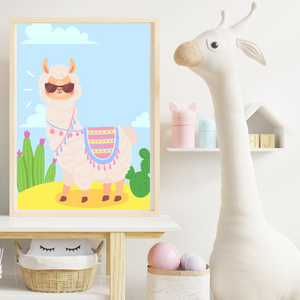 SET Of 3 Wall Art Nursery & Kids Alpacas