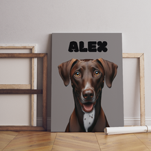 Load image into Gallery viewer, Custom Canvas Pet Portrait Print
