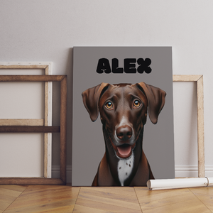 Custom Canvas Pet Portrait Print