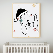 Load image into Gallery viewer, SET Of 3 Wall Art Nursery Cute Winter Animals
