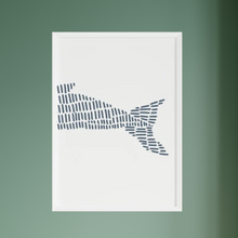 Load image into Gallery viewer, SET Of 3 Wall Art Modern Blue Whale - Ocean and Coastal
