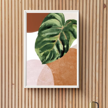 Load image into Gallery viewer, SET Of 3 Wall Art, Boho Mid-century Leaves
