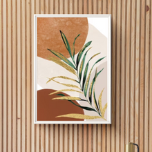 Load image into Gallery viewer, SET Of 3 Wall Art, Boho Mid-century Leaves
