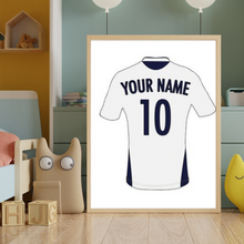 Load image into Gallery viewer, SET Of 3 Wall Art Customizable Name Soccer Player &amp; Shirt
