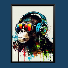 Load image into Gallery viewer, SET Of 3 Wall Art Gaming Animals Graffiti Style For Men
