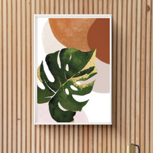 Load image into Gallery viewer, SET Of 3 Wall Art, Boho Mid-century Leaves
