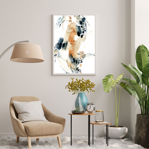 SET Of 3 Abstract Wall Art Brush Strokes