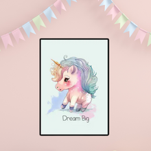 Load image into Gallery viewer, SET Of 3 Wall Art Nursery Cute Unicorn
