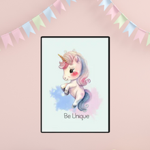 Load image into Gallery viewer, SET Of 3 Wall Art Nursery Cute Unicorn
