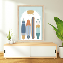 Load image into Gallery viewer, SET Of 3 Wall Art, Boho Surf - Nursery decoration
