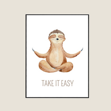 Load image into Gallery viewer, SET Of 3 Wall Art Nursery Cute Sloth
