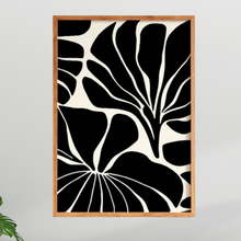 Load image into Gallery viewer, SET Of 3 Wall Art, Black &amp; White Flower Graphic Botanical
