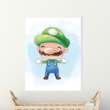 Load image into Gallery viewer, SET Of 3 Wall Art Nursery Baby Mario Bros Prints
