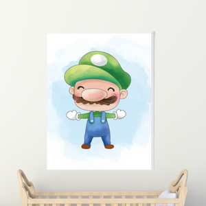 SET Of 3 Wall Art Nursery Baby Mario Bros Prints