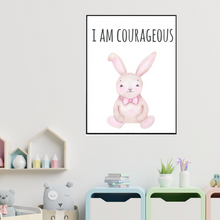 Load image into Gallery viewer, SET Of 3 Wall Art Nursery Animals With Inspirational Phrases for Kids
