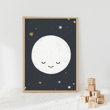 Load image into Gallery viewer, SET Of 3 Wall Art Panda Couple &amp; Moon and Mountains
