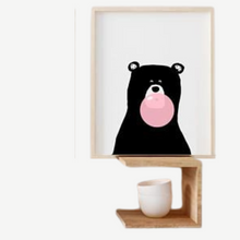 Load image into Gallery viewer, SET Of 3 Wall Art Nursery Animals with Bubble
