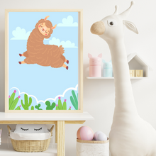 Load image into Gallery viewer, SET Of 3 Wall Art Nursery &amp; Kids Alpacas
