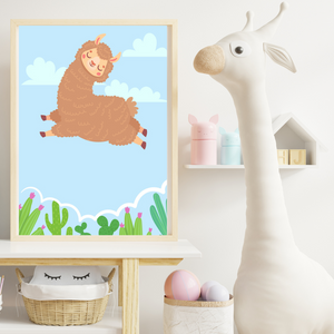 SET Of 3 Wall Art Nursery & Kids Alpacas