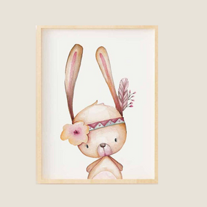 SET Of 3 Wall Art Nursery Cute Forest Animals