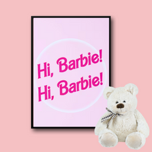 Load image into Gallery viewer, SET Of 3 Wall Art Customizable Name &amp; Photography Barbie Style
