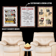 Load image into Gallery viewer, SET Of 3 Wall Art Customizable Favourite Movies &amp; Vintage Cinema
