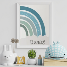 Load image into Gallery viewer, SET Of 3 Wall Art Customizable Nursery Siblings Brother &amp; Sister
