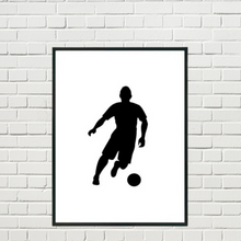 Load image into Gallery viewer, SET Of 3 Wall Art Customizable Name Soccer Player
