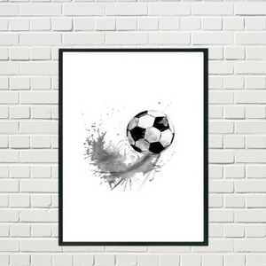 SET Of 3 Wall Art Customizable Name Soccer Player