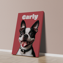 Load image into Gallery viewer, Custom Canvas Pet Portrait Print
