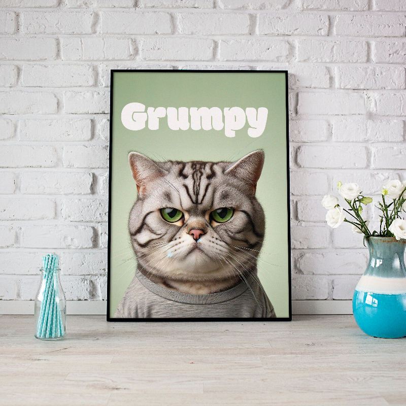 Framed Custom Pet Portraits