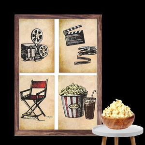 SET Of 3 Wall Art Customizable Favourite Movies & Vintage Cinema