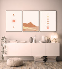 Load image into Gallery viewer, SET Of 3 Wall Art Boho Astro &amp; Mountains
