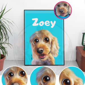 Framed Custom Pet Portraits