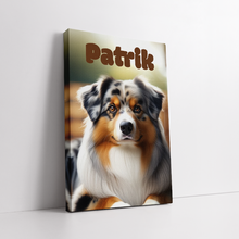 Load image into Gallery viewer, Custom Canvas Pet Portrait Print
