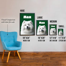 Load image into Gallery viewer, Custom Canvas Pet Portrait Print
