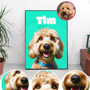 Australia Framed Custom Pet Portraits