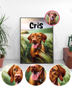 Custom Digital Pet Portrait File