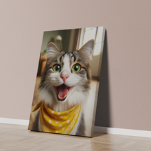 Load image into Gallery viewer, Custom Canvas Pet Portrait Print
