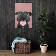 Load image into Gallery viewer, Custom Canvas Pet Portrait Print
