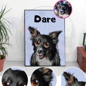 Custom Digital Pet Portrait File